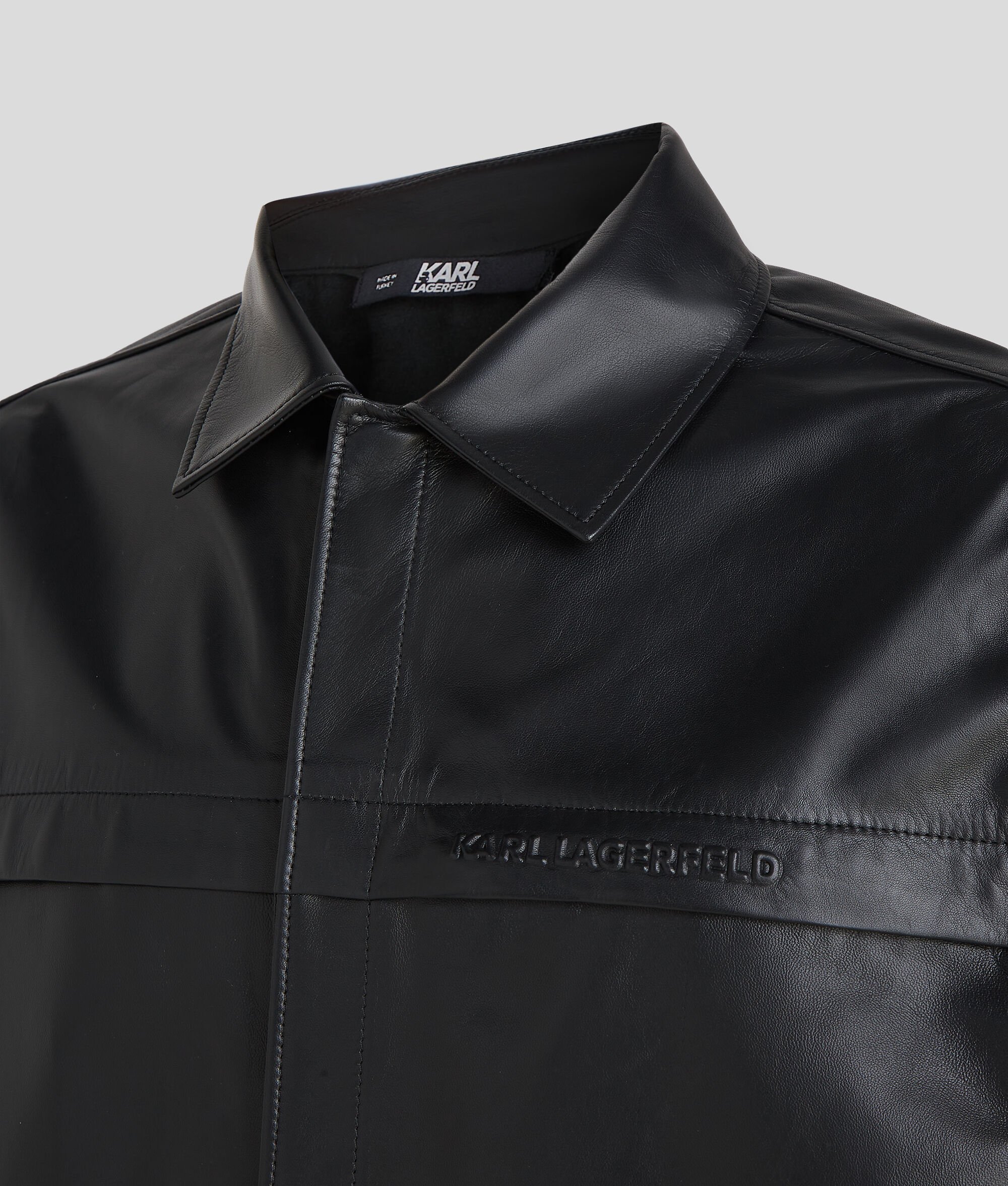 (image for) Classic LEATHER SHIRT WITH CHEST POCKET